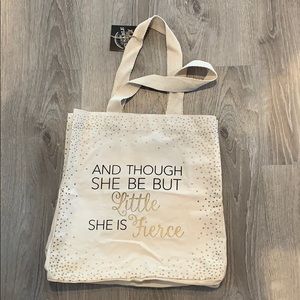 Adorable brand new canvas tote
